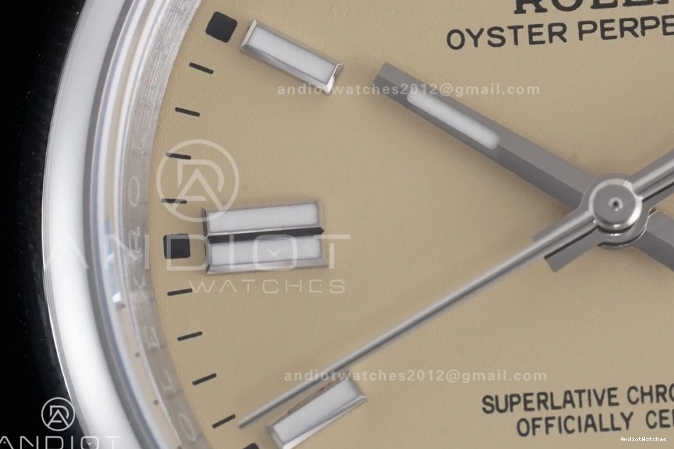 126000 36mm HighPerformance Dial Best KRF 904L Oyster Beige 1:1 Steel VR Edition 957 Perpetual 0201